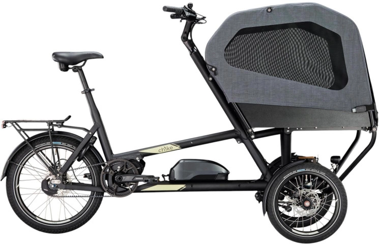 chike Elektrische cargofiets e-Dog №1 16"-20"/50cm/5/schwarz - zand mat/02301025