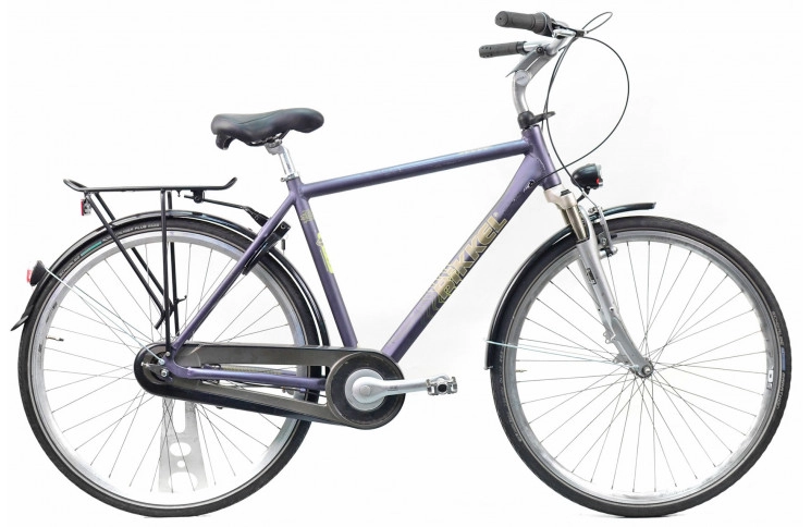 Herenfiets Bikkel 28" 52 blauw
