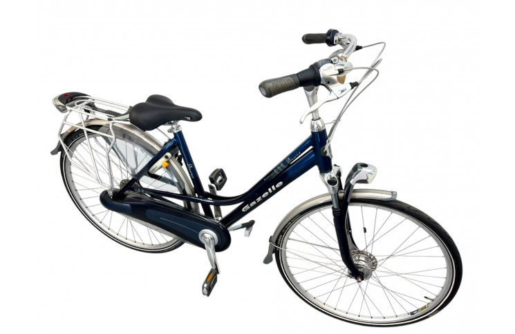 Woman's bicycle Gazelle Davos w/al/blue/28/sity/f50cm