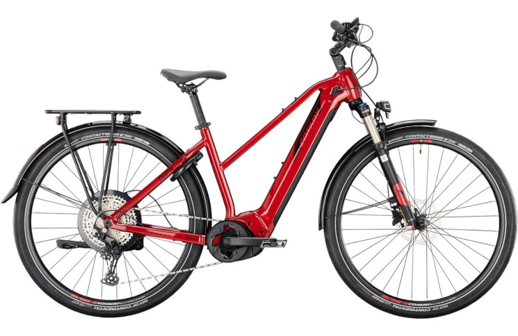 CONWAY Elektrische trekkingfiets Cairon T 5.0 28"/45cm-M/11/rood metallic - zwart metallic/02897072