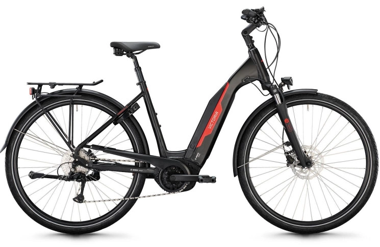 VICTORIA Elektrische trekkingfiets TRESALO 2 №1 28"/46cm-S/9/diepzwart mat/02920700