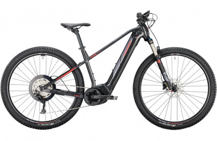 CONWAY Elektrische MTB Hardtail Cairon S 5.0 29"/53cm-XL/9/zwart metallic - rood metallic mat/02894814