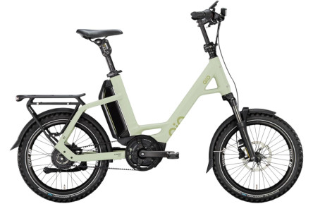 QiO Elektrische compactfiets EINSx P-E №1 20"/48cm/enviolo traploos/licht olijf mat/02652076