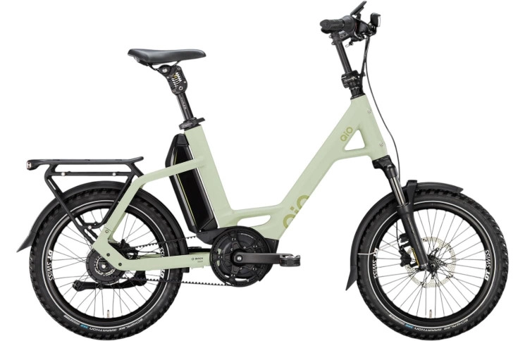 QiO Elektrische compactfiets EINSx P-E №1 20"/48cm/enviolo traploos/licht olijf mat/02652076