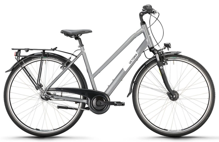 VICTORIA Trekkingfiets TREQANA 3 28"/56cm-M/8/asgrijs/02985562