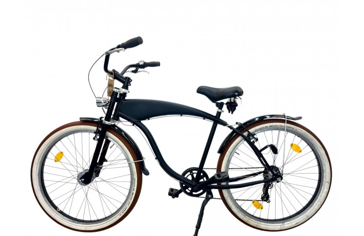 Herenfiets Chopper m/al/black/26/chopper