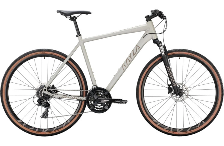KAYZA Crossfiets Alvar 2 28"/55cm/licht steengrijs mat - warm grijs mat/02704617
