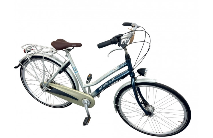 Woman's bicycle Gazelle Xanta W/al/grijs-blauw/28/stad/f53