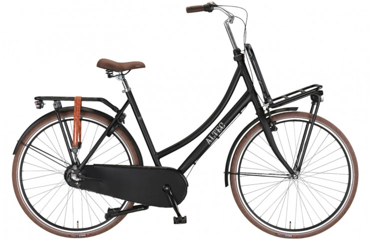 Damesfiets Altec Vintage 28"/57cm/Mat-zwart/Transportfiets/N-3