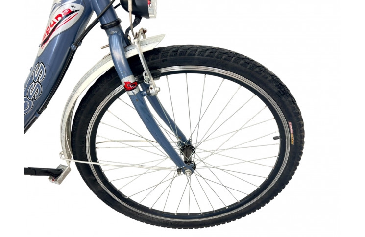 Damesfiets Cross Laguna w/grey/al/26/sity/46cm