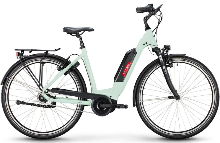 VICTORIA Elektrische trekkingfiets Cysalo 7 28"/52cm/7/limoengeel/0291039A