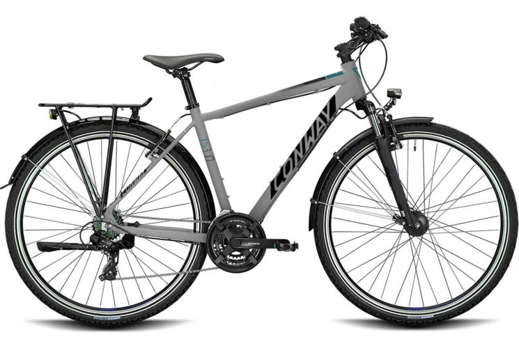CONWAY Trekking bike TS 3.0 28"/55cm-L/21/light grey matt - moos metallic/02897205