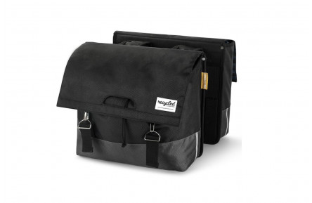 Gerecyclede dubbele fietstas Urban Proof 40 liter – zwart/grijs