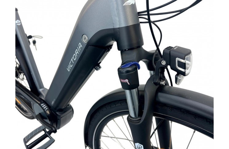 Elektrische fiets 28" Vicotria eTrekking 11.4H, 500 Wh, 51, grijs