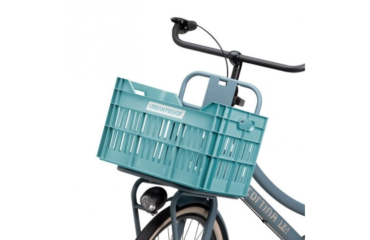 Recycled Bike Crate Urban Proof Click 30 Liters - Sky Blue