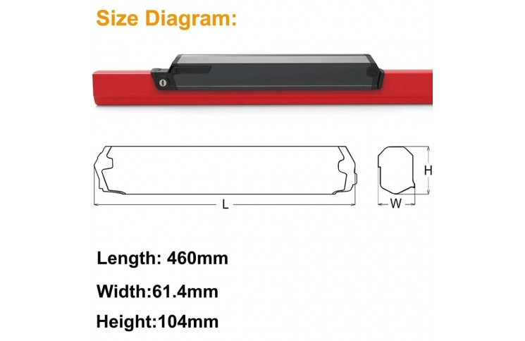 Qwic Performance Dorado Plus frame compatible fietsaccu 36V 20Ah (720Wh)