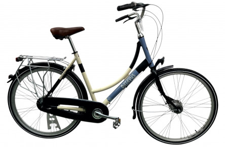 Damesfiets Batavus Lyng 28"/56cm/Blauw-zwart-wit