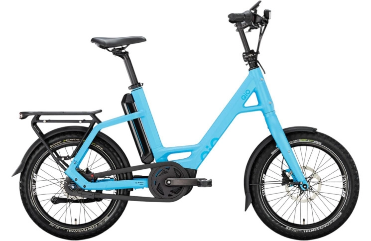 QiO Elektrische compactfiets EINS AP-8 №1 20"/48cm/8/ijsblauw mat/02652005