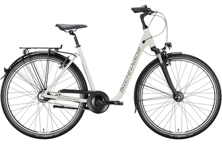 BRENNABOR Stadsfiets C-30 28"/55cm-L/8/wit - zwart/02506749