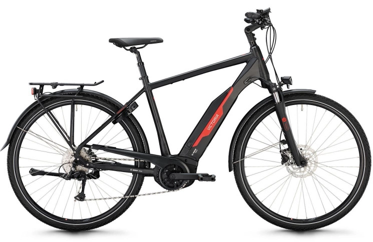 VICTORIA Elektrische trekkingfiets TRESALO 2 №1 28"/48cm/9/diepzwart mat/02920690