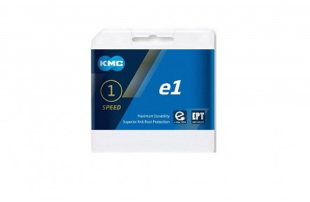 KMC E1 ketting EPT smal 1/2x3/32, anti roest, 130 L single speed