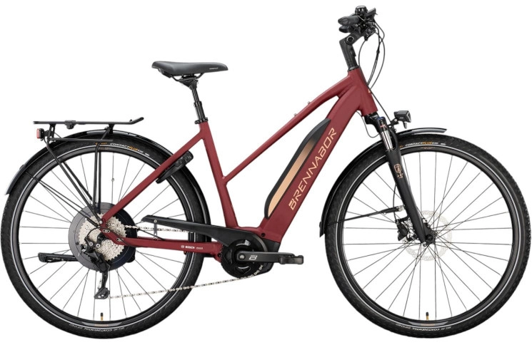BRENNABOR Electric trekking bike T-48e 28"/55cm-L/10/earth red matt - warm orange matt/02502573