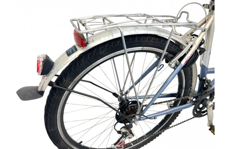 Damesfiets Cross Laguna w/grey/al/26/sity/46cm