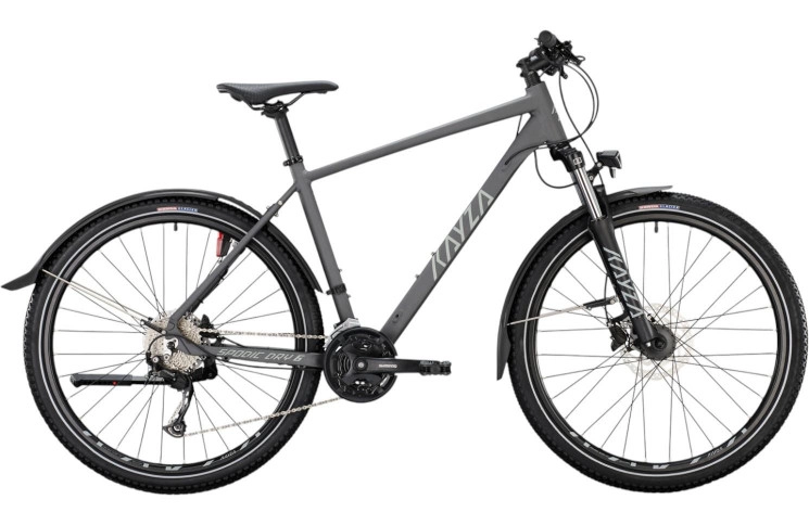 KAYZA MTB city Spodic Dry 6 27.5"/56cm-L/27/steengrijs mat - lichtgrijs mat/02704278
