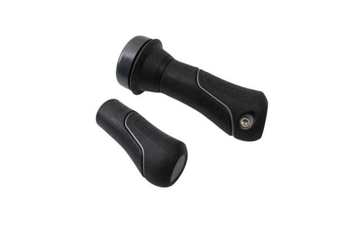 Gazelle Handvatten + Fietsbel Ø22.2mm - Zwart/Zilver