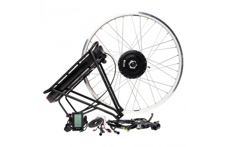 Bafang 250W 36V 15Ah rear e-bike kit with LCD display and rack battery