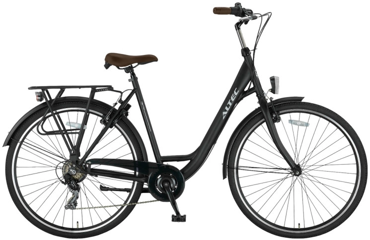 Damesfiets Altec Metro 28"/49cm/mat-zwart