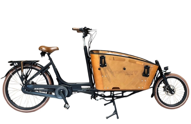 E-CARGO Vogue Carry 2 8 26"-20"/50cm/Mat-Zwart-Bruin/36V 15Ah 540Wh  Ananda M81 LCD