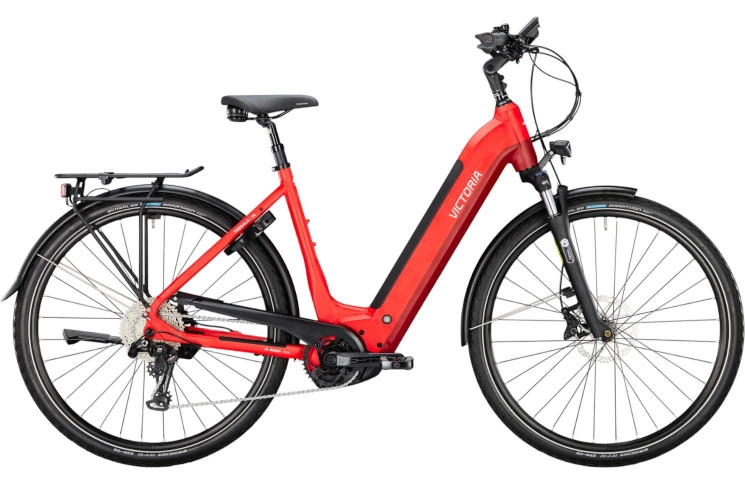 VICTORIA Elektrische trekkingfiets TRESALO 14 №1 28"/48cm-S/10/vuurrood mat/02920147