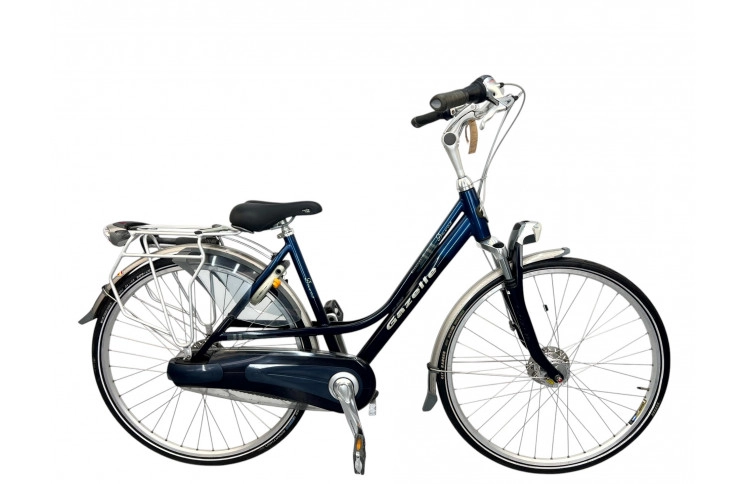 Woman's bicycle Gazelle Davos w/al/blue/28/sity/f50cm