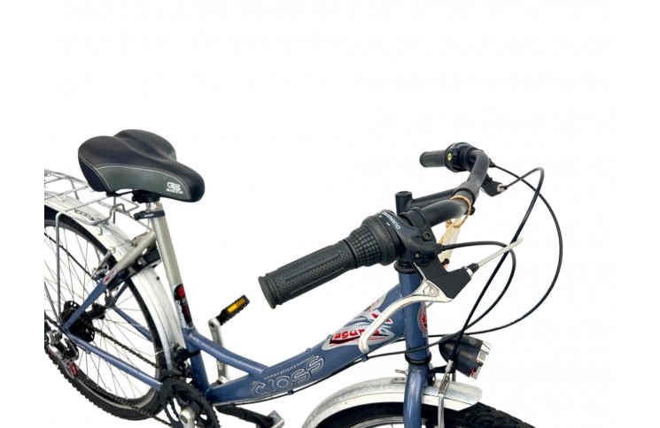 Damesfiets Cross Laguna w/grey/al/26/sity/46cm