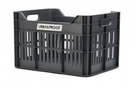 Recycled Bike Crate Urban Proof Click 30 Liters - Ash Grey