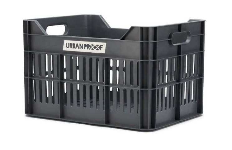 Gerecyclede Fietskrat Urban Proof Click 30 Liter - Asgrijs