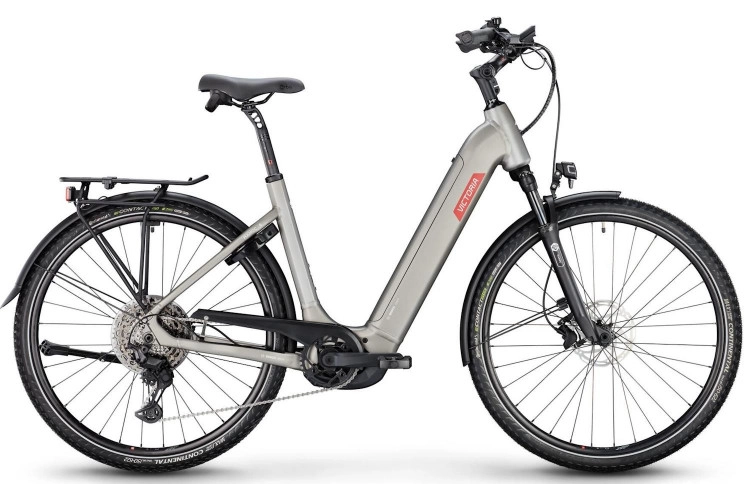VICTORIA Elektrische trekkingfiets Manoc 6 №1 28"/58cm-XL/11/stardust zilver mat/02920359