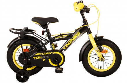 Volare Thombike Kinderfiets 12"/21.5 cm/Zwart-Geel/21177