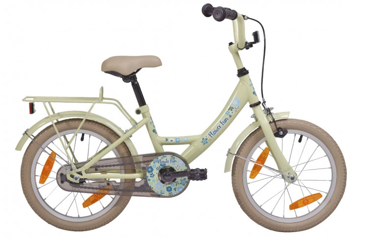 Meisjesfiets 18" BikeFun Flower Fun Girls, groen