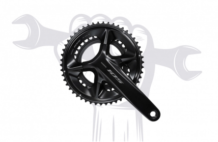 Vervanging van rechter crankarm (enkele kettingblad) - materialen apart berekend