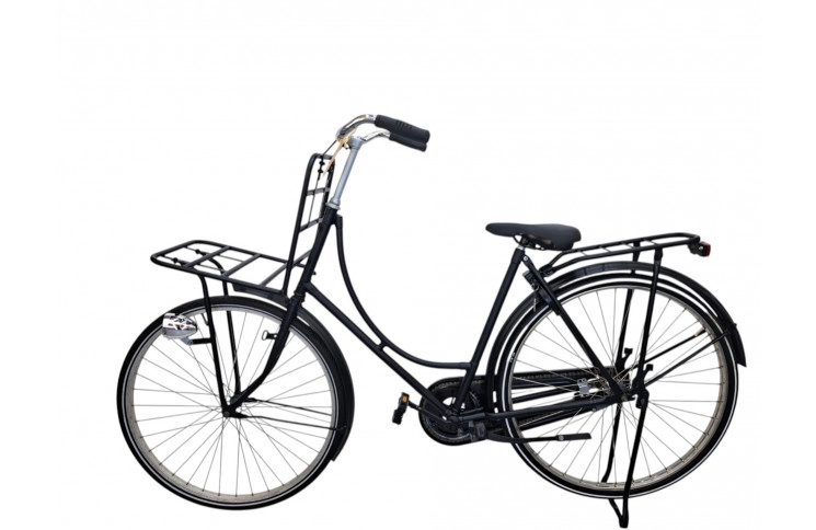 Damesfiets Black Oma 28"/56cm/zwart/transport