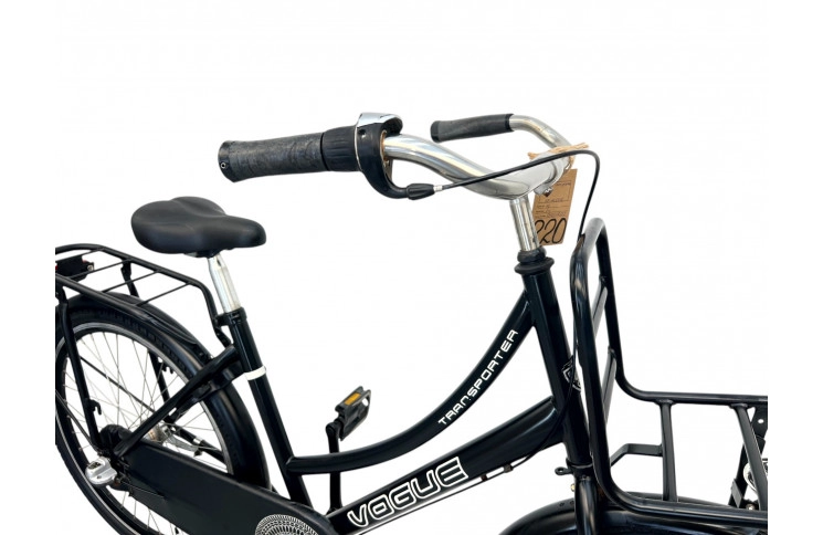 Damesfiets Vogue Transporter M/sl/zwart/24/tr/f42