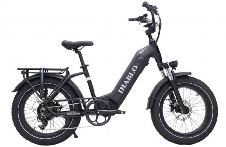 E-BIKE Diablo XR1 20"/Mat-zwart/15Ah 720Wh AKM 60Nm