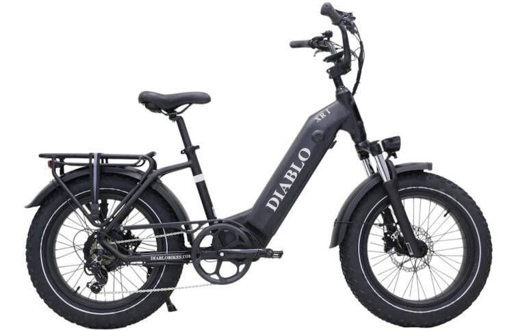 E-BIKE Diablo XR1 20"/Mat-zwart/15Ah 720Wh AKM 60Nm