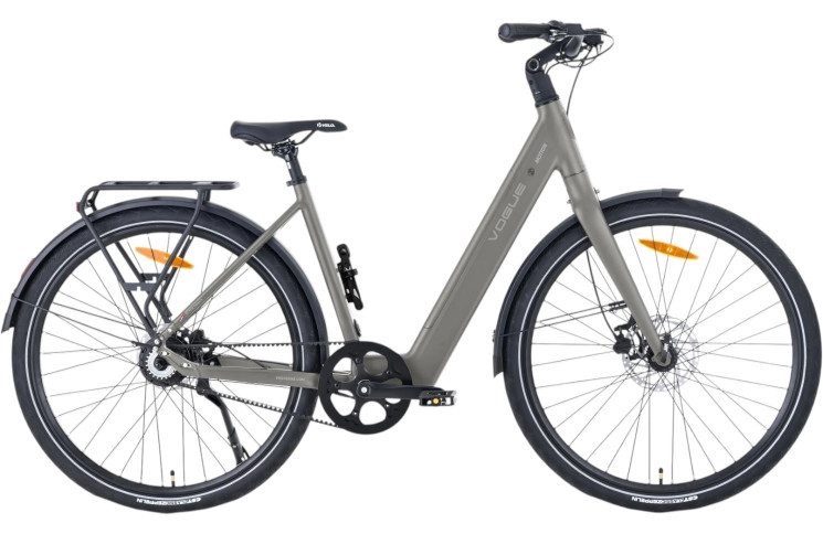 VOGUE E-BIKE MOTION 28"/50cm/Mat-titanium-grijs/36V 10Ah 360Wh