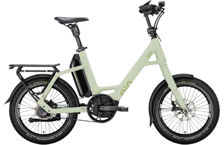 QiO Elektrische compactfiets EINS P-R №1 20"/48cm/14/licht olijfgroen mat/02652092