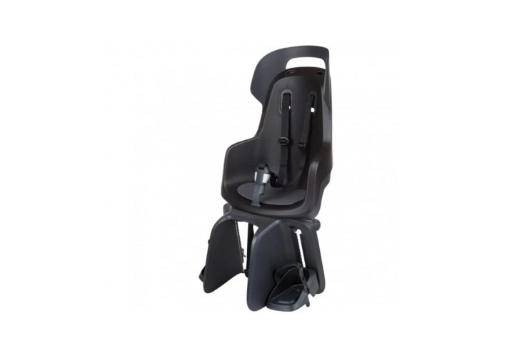 Bobike Go rear seat, carrier mounting. Color Urban Black