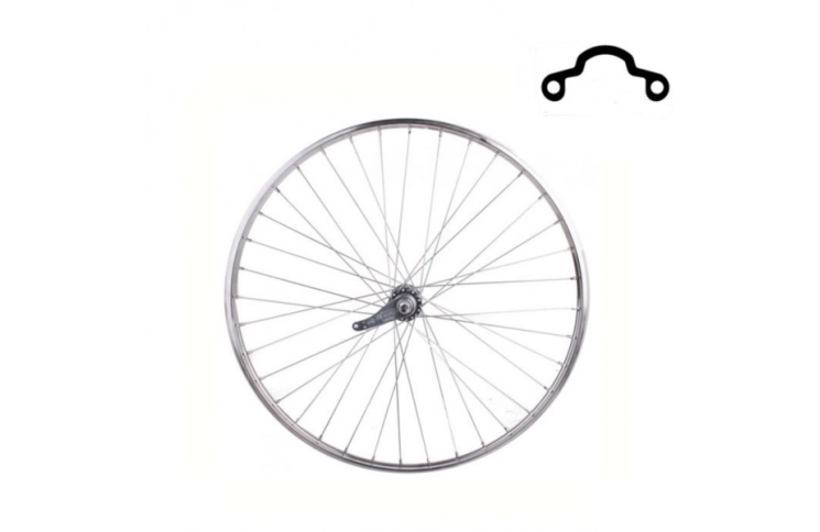 Achterwiel 28x1 1/2 KT remnaaf, spaak 13