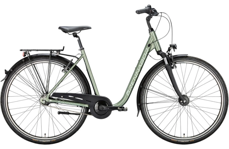 BRENNABOR City bike C-26 28"/55cm-L/7/forest green - light mint/02506707